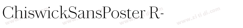 ChiswickSansPoster R字体转换